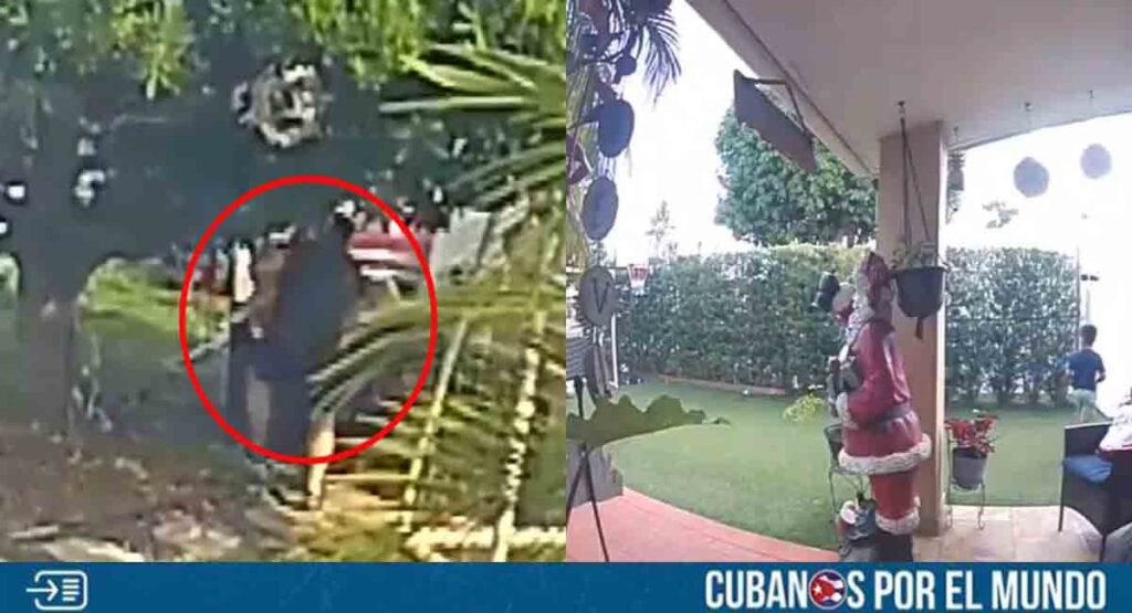 Captan a individuo robando decoración navideña de una casa en Miami