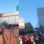 ¡Así se ve la miseria! Cubanos corren detrás del camión del arroz