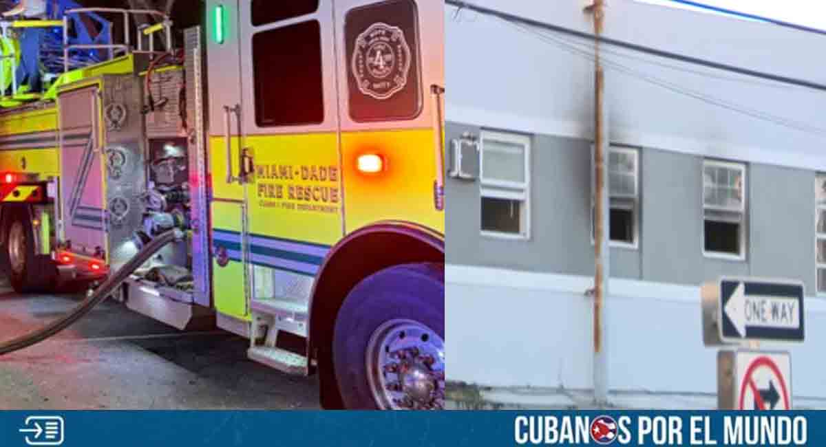 Incendio en la Pequeña Habana de Miami obliga al desplazamiento de varias familias