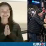 María Corina Machado llegó a Noruega la noche de este 10 de diciembre, donde hizo una aparición en público desde un balcón del Grand Hotel en Oslo.