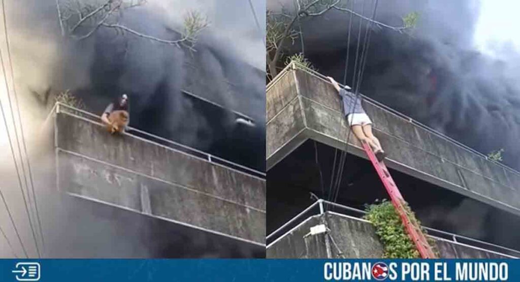 Filipinas: Mujer arriesgó su vida para salvar la de sus perritos durante un incendio en su vivienda