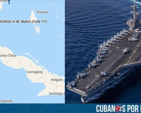 El portaaviones de propulsión nuclear USS George H. W. Bush (CVN-77) de la Armada de los Estados Unidos se ha posicionado en las últimas horas a una distancia aproximada de las costas del norte de Cuba.