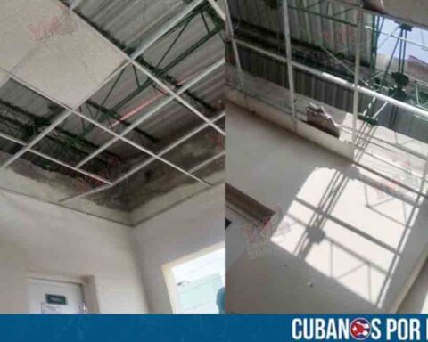 ¿Potencia médica? Así está el techo de un policlínico en Santiago de Cuba