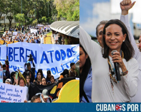 La líder opositora venezolana María Corina Machado reaccionó con respaldo y entusiasmo ante las multitudinarias manifestaciones que se registraron este martes en las calles de Caracas, donde cientos de ciudadanos exigieron la liberación de todos los presos políticos aún privados de libertad en el país.